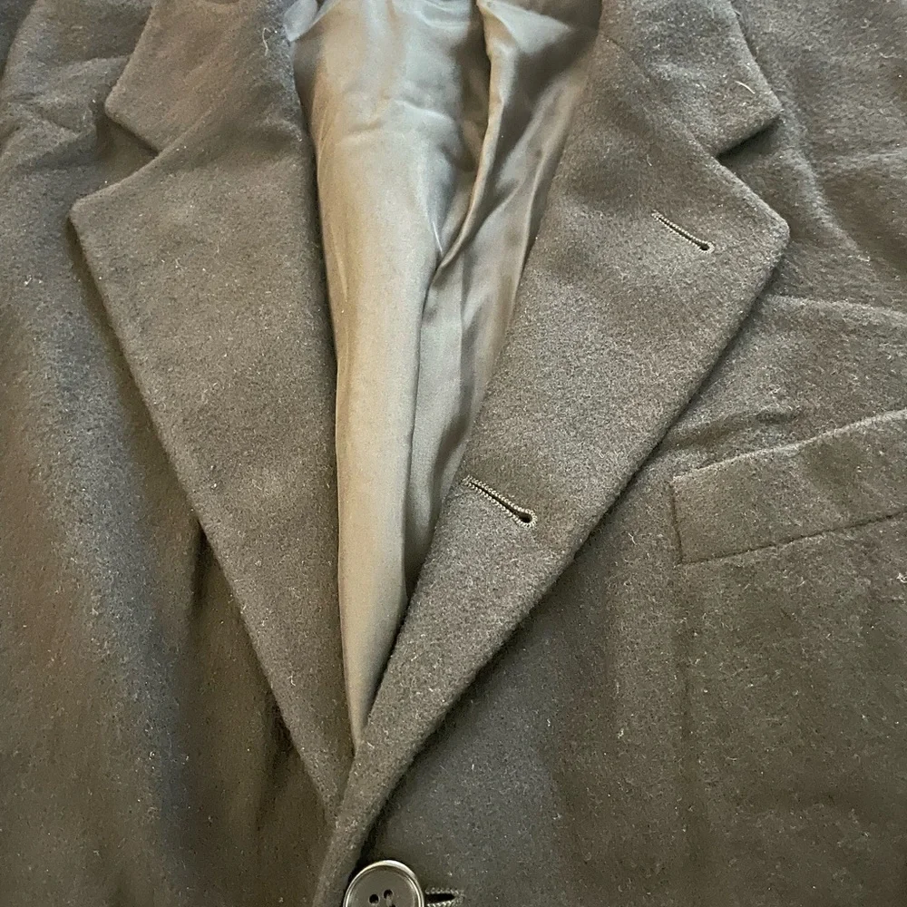 VESTIMENTA Made in Italy Vintage Thick Cashmere Sports Jacket in Black Size 42 R